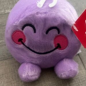 Smiling Lavender Plush Toy